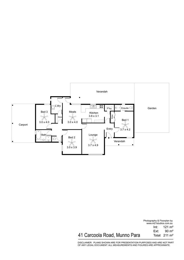 Floorplan of Homely house listing, 41 Carcoola Road, Munno Para SA 5115