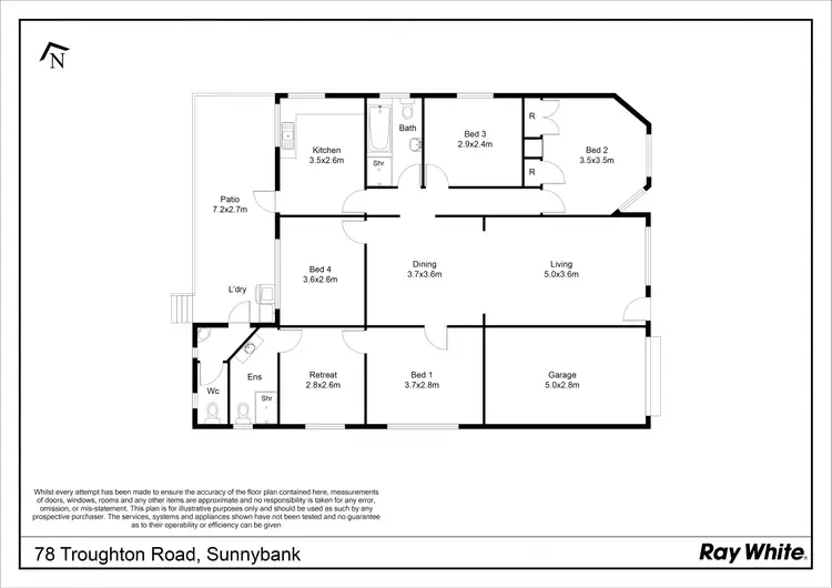 Floorplan of Homely house listing, 78 Troughton Road, Sunnybank QLD 4109