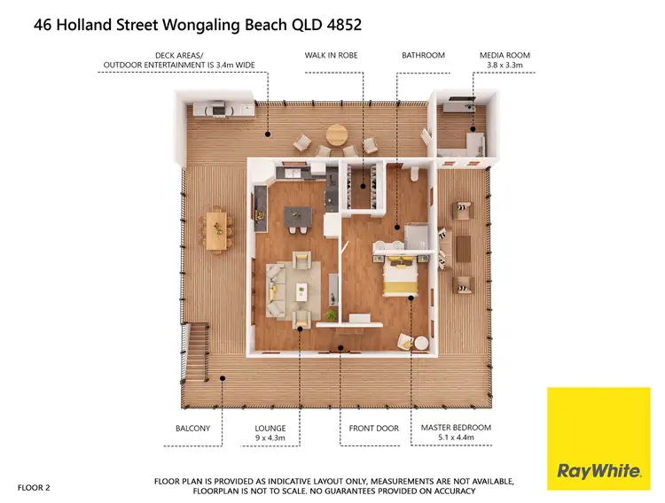 Floorplan of Homely house listing, 46 Holland Street, Wongaling Beach QLD 4852