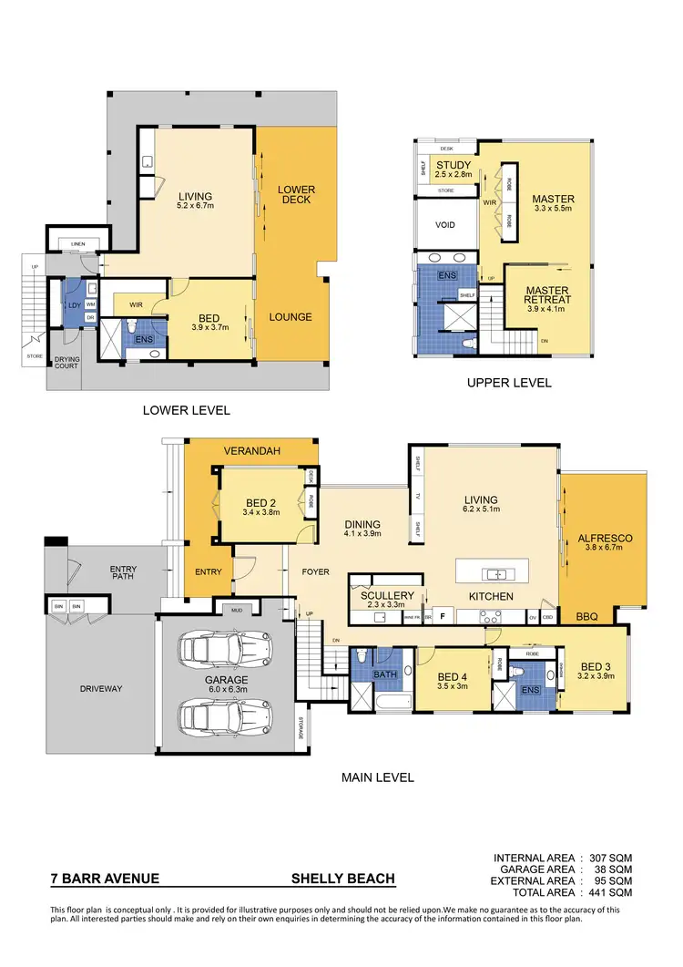 Floorplan of Homely house listing, 7 Barr Avenue, Shelly Beach QLD 4551