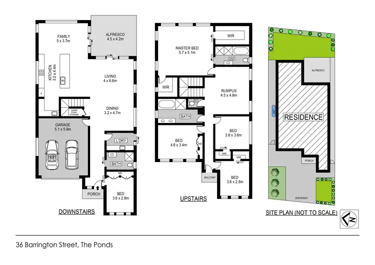 Floorplan of Homely house listing, 36 Barrington Street, The Ponds NSW 2769