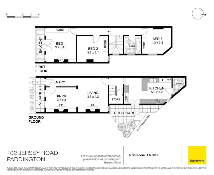 Floorplan of Homely house listing, 102 Jersey Road, Paddington NSW 2021