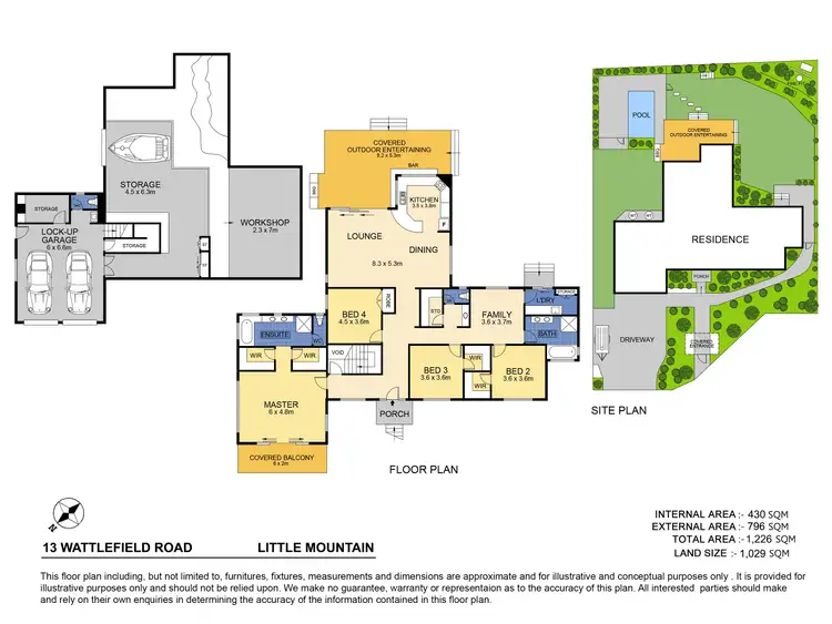 Floorplan of Homely house listing, 13 Wattlefield Road, Little Mountain QLD 4551