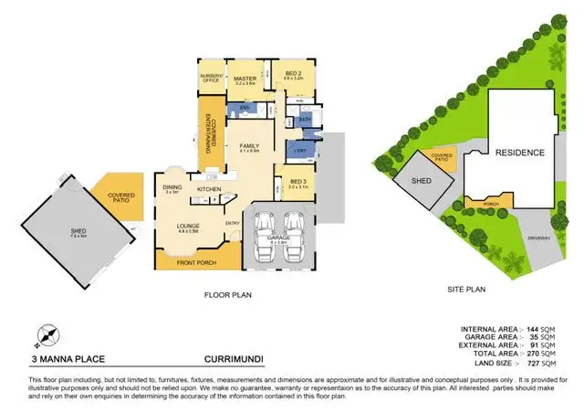 Floorplan of Homely house listing, 3 Manna Place, Currimundi QLD 4551