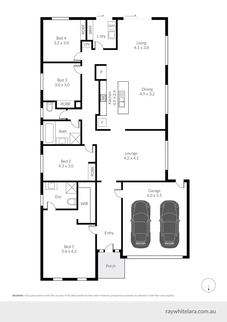 Floorplan of Homely house listing, 14 Sunflower Way, Lara VIC 3212