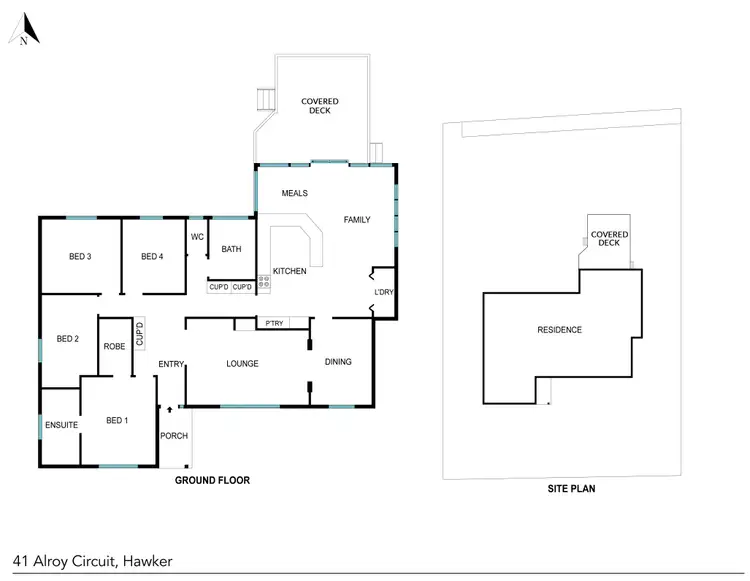 Floorplan of Homely house listing, 41 Alroy Circuit, Hawker ACT 2614