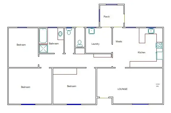 Floorplan of Homely house listing, 1 Albert Parade, Bordertown SA 5268