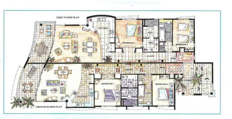 Floorplan of Homely unit listing, 2/65 Sims Esplanade, Yorkeys Knob QLD 4878
