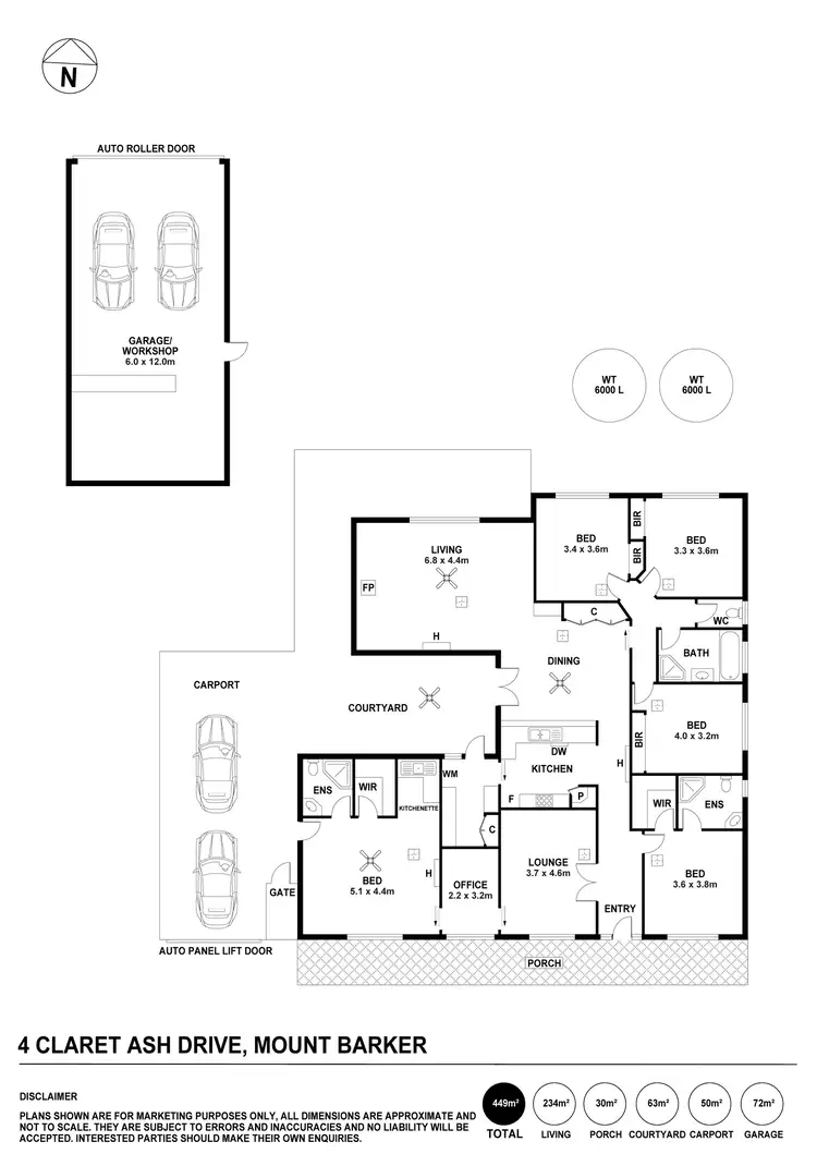 Floorplan of Homely house listing, 4 Claret Ash Drive, Mount Barker SA 5251