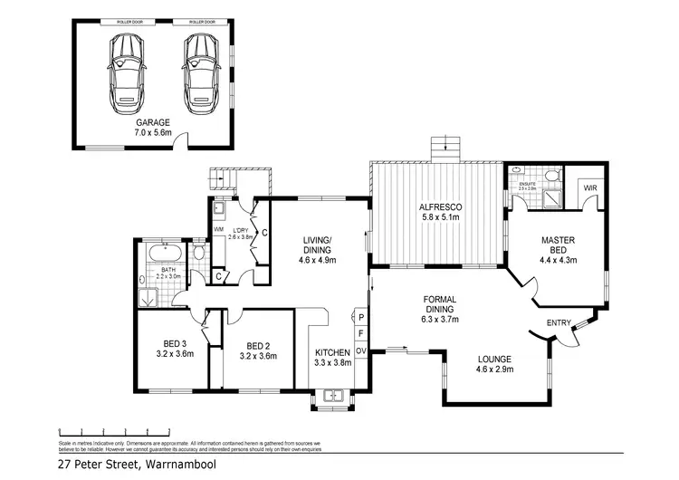 Floorplan of Homely house listing, 27 Peter Street, Warrnambool VIC 3280