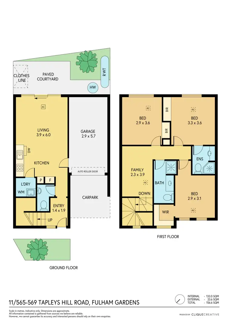 Floorplan of Homely house listing, 11 & 12/565-569 Tapleys Hill Road, Fulham Gardens SA 5024