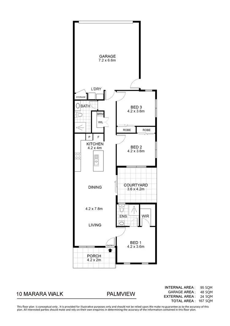 Floorplan of Homely house listing, 10 Marara Walk, Palmview QLD 4553