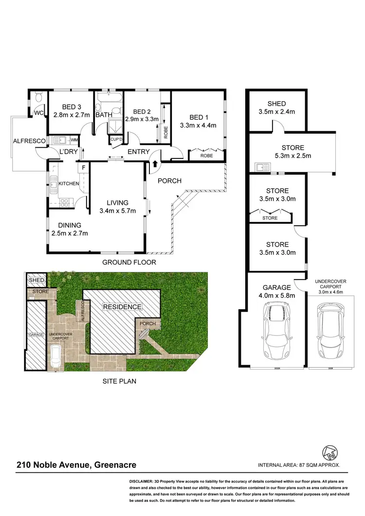 Floorplan of Homely house listing, 210 Noble Avenue, Greenacre NSW 2190