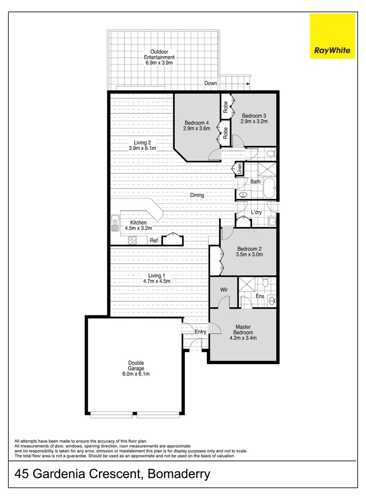 Floorplan of Homely house listing, 45 Gardenia Crescent, Bomaderry NSW 2541
