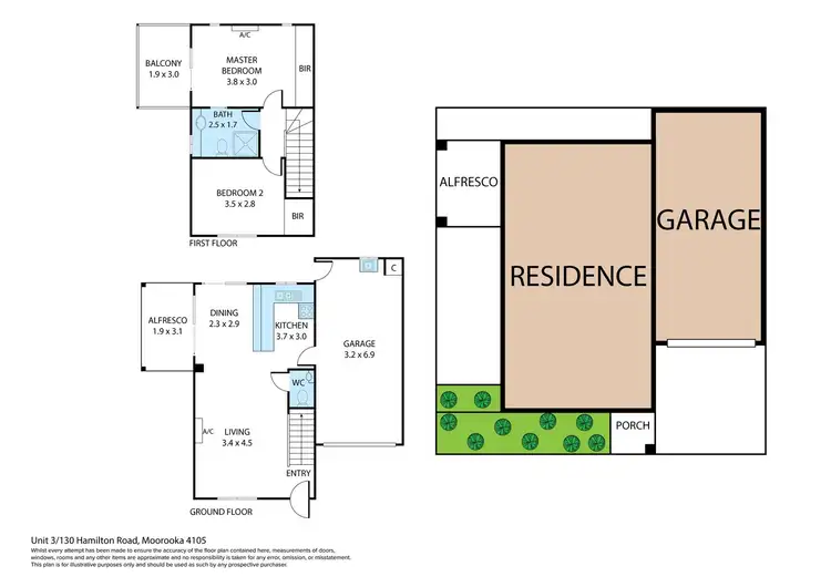 Floorplan of Homely townhouse listing, 3/130 Hamilton Road, Moorooka QLD 4105