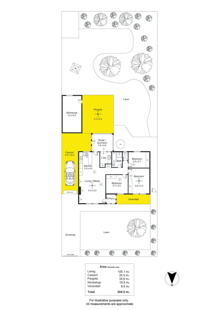 Floorplan of Homely house listing, 135 Morgan Avenue, Melrose Park SA 5039
