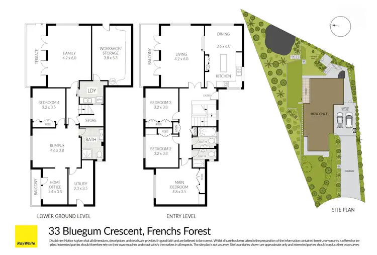 Floorplan of Homely house listing, 33 Bluegum Crescent, Frenchs Forest NSW 2086