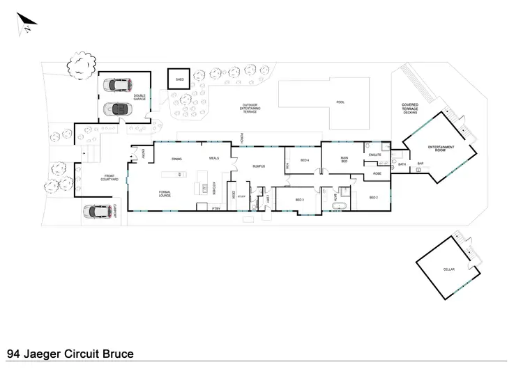 Floorplan of Homely house listing, 94 Jaeger Circuit, Bruce ACT 2617
