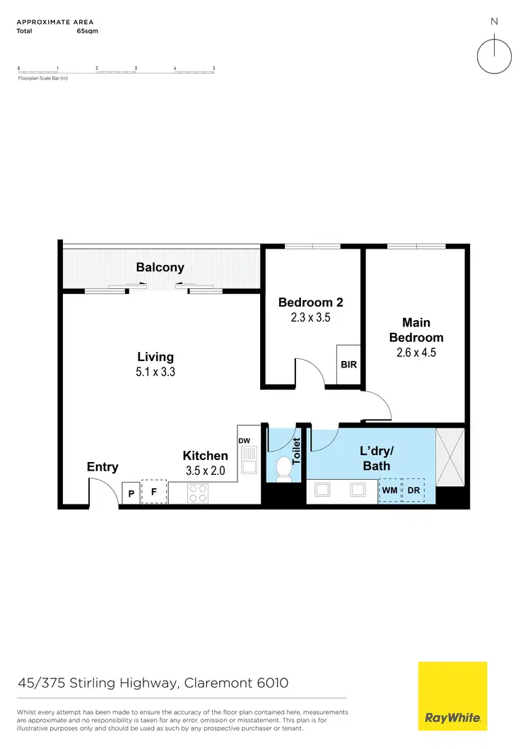 Floorplan of Homely apartment listing, 45/375 Stirling Highway, Claremont WA 6010