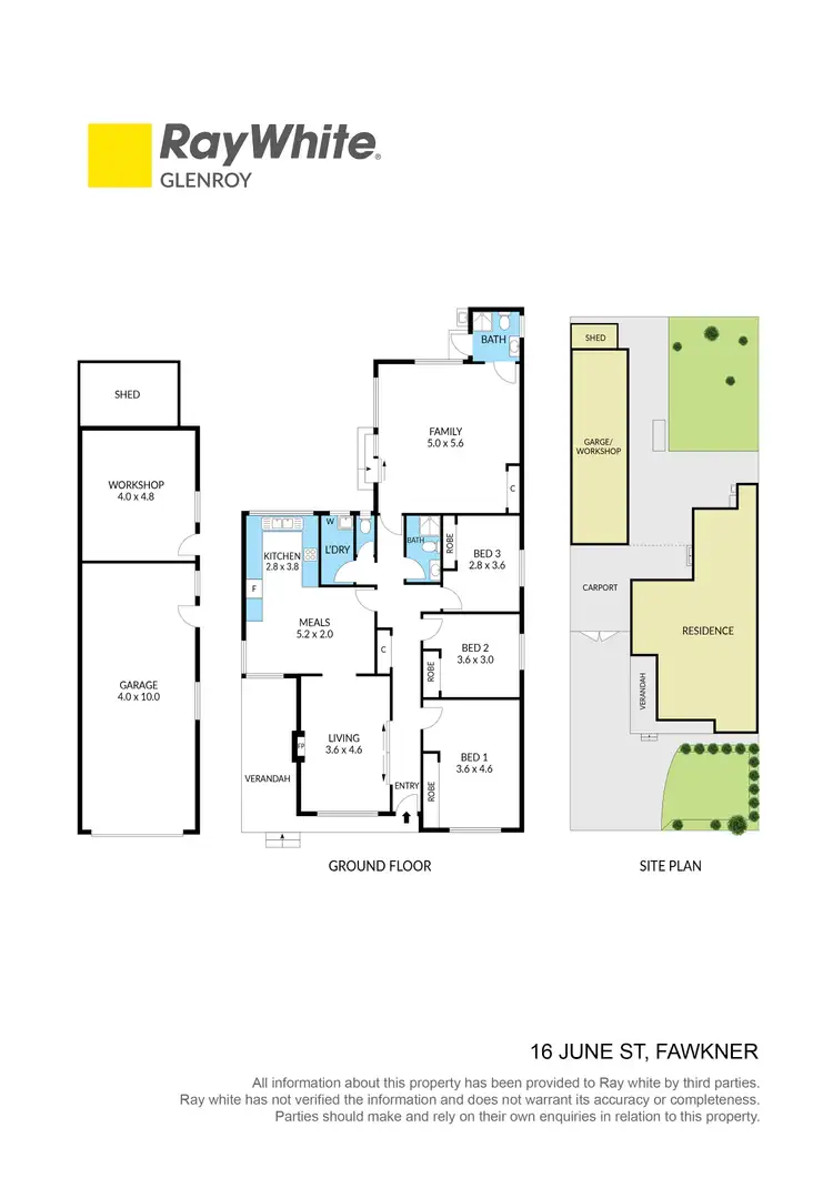 Floorplan of Homely house listing, 16 June Street, Fawkner VIC 3060