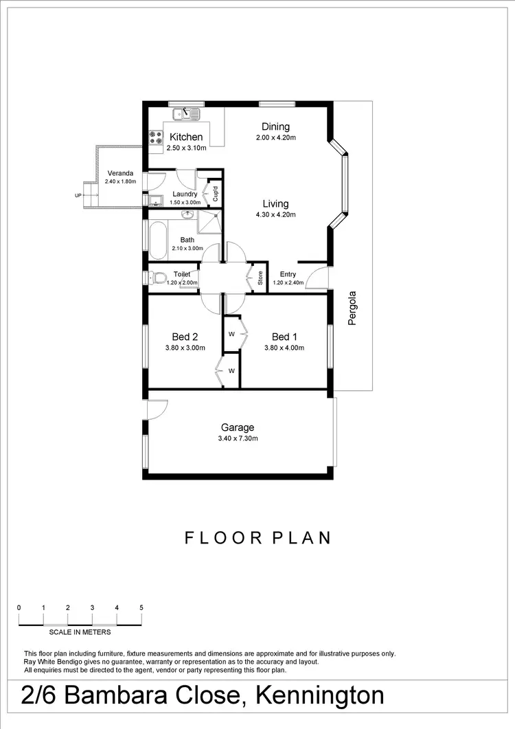 Floorplan of Homely house listing, 2/6 Bambara Close, Kennington VIC 3550