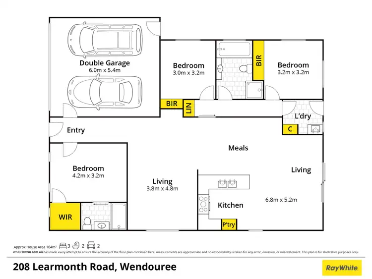 Floorplan of Homely house listing, 208 Learmonth Road, Wendouree VIC 3355
