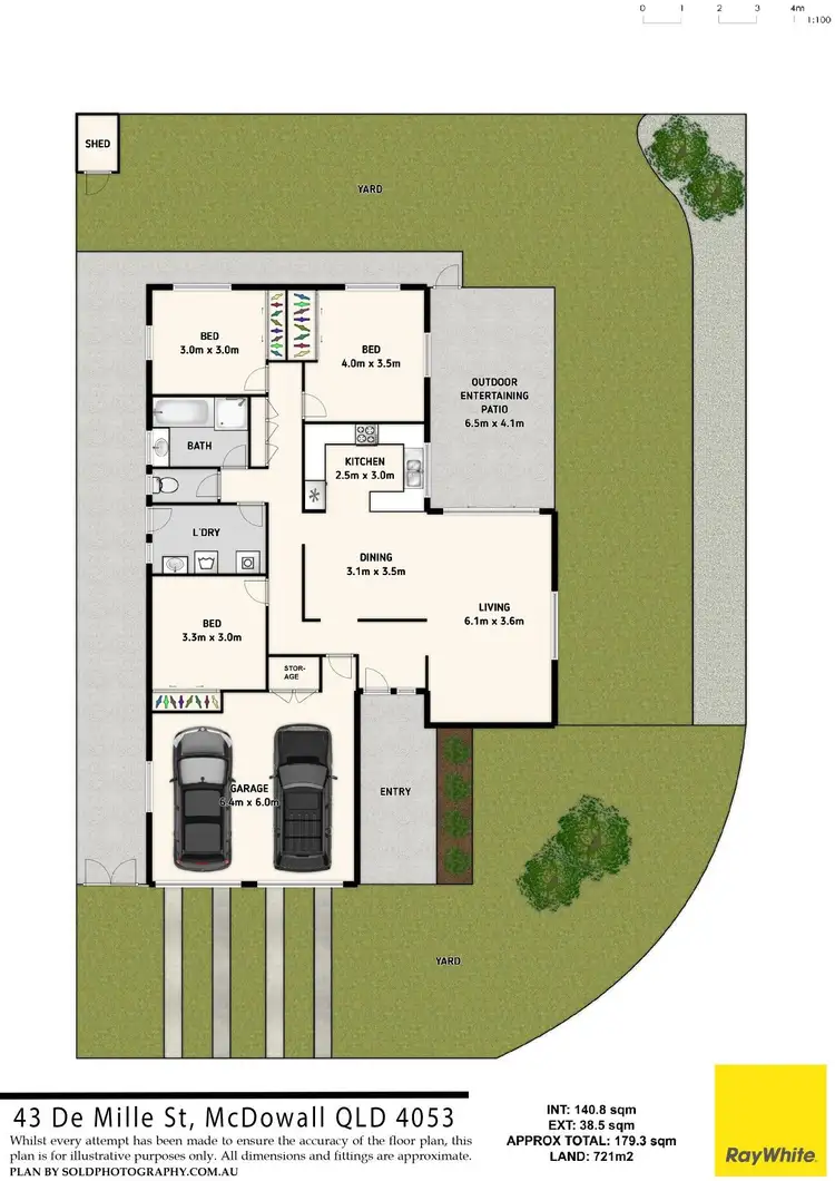 Floorplan of Homely house listing, 43 De Mille Street, Mcdowall QLD 4053