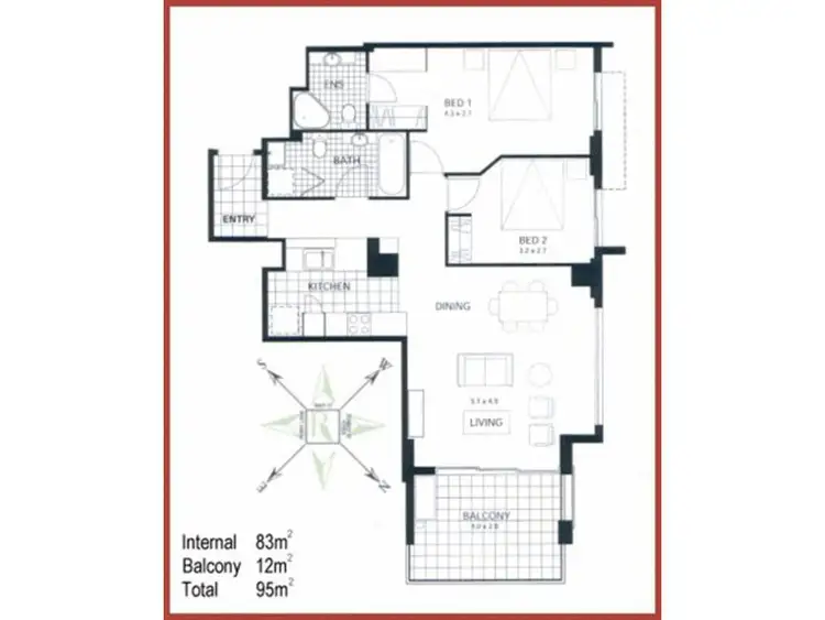 Floorplan of Homely unit listing, 1205/361 Turbot Street, Spring Hill QLD 4000