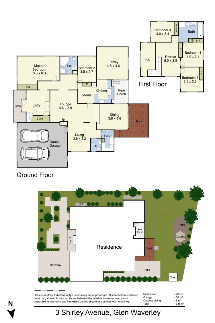 Floorplan of Homely house listing, 3 Shirley Avenue, Glen Waverley VIC 3150