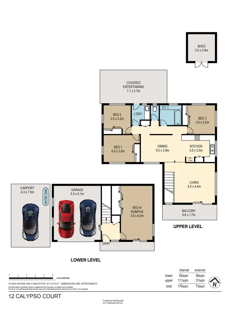 Floorplan of Homely house listing, 12 Calypso Court, Eatons Hill QLD 4037