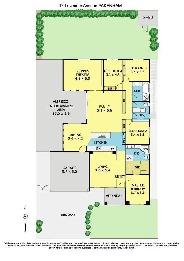 Floorplan of Homely house listing, 12 Lavender Avenue, Pakenham VIC 3810