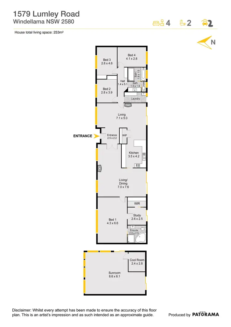Floorplan of Homely rural property listing, 1579 Lumley Road, Goulburn NSW 2580