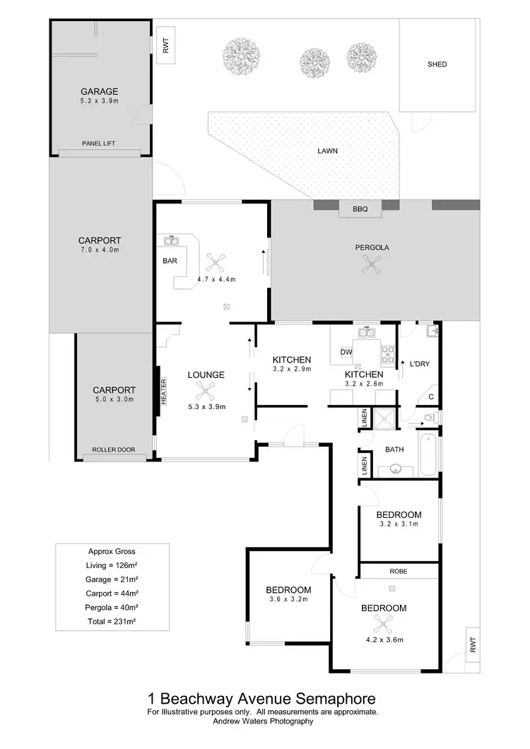 Floorplan of Homely house listing, 1 Beachway Avenue, Semaphore Park SA 5019