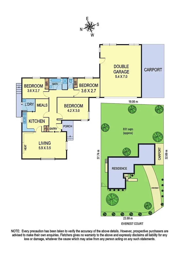 Floorplan of Homely house listing, 5 Everest Court, Burwood VIC 3125