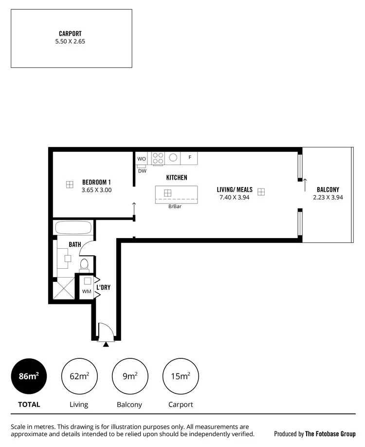 Floorplan of Homely apartment listing, 1017/27 Colley Terrace, Glenelg SA 5045
