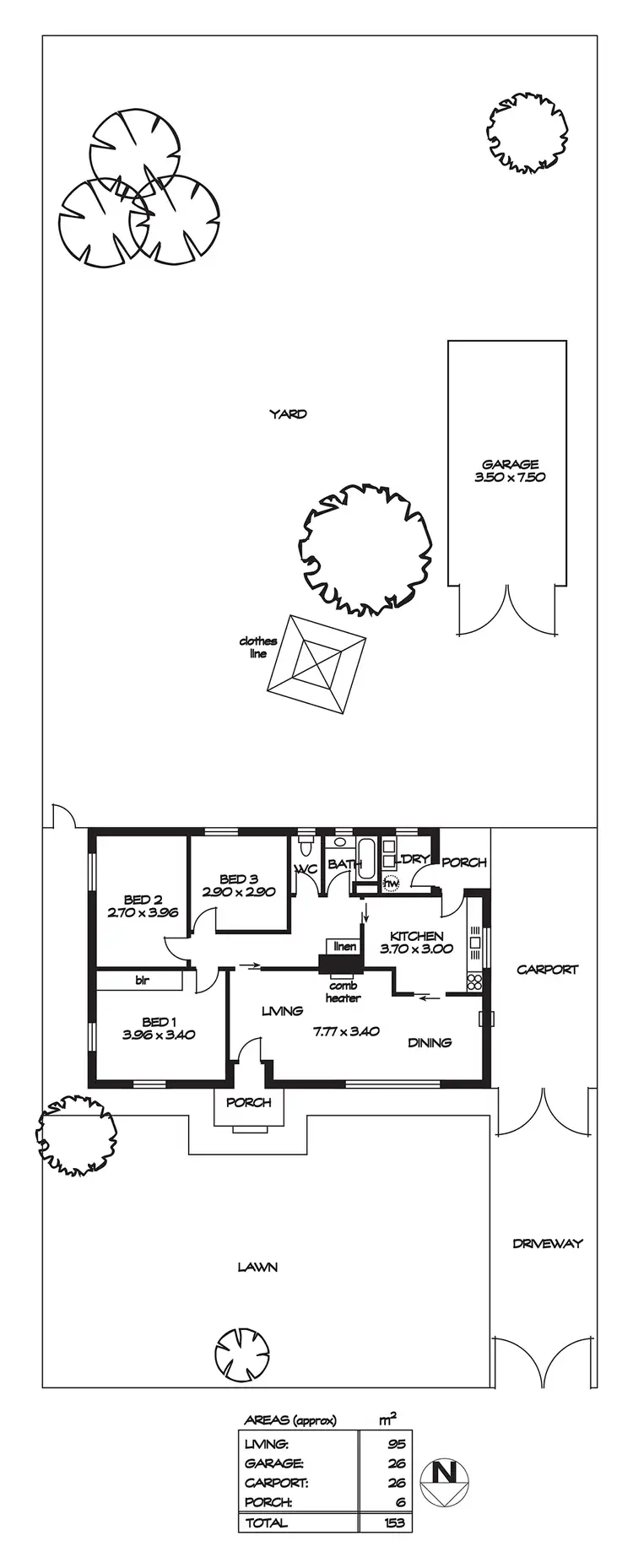Floorplan of Homely house listing, 64 Rellum Road, Greenacres SA 5086