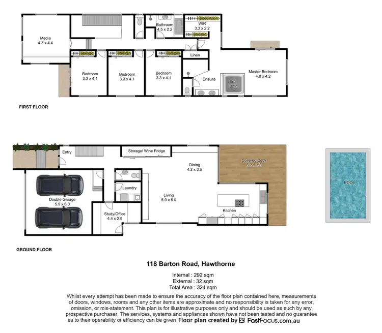 Floorplan of Homely house listing, 118 Barton Road, Hawthorne QLD 4171