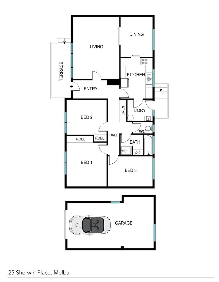 Floorplan of Homely house listing, 25 Sherwin Place, Melba ACT 2615