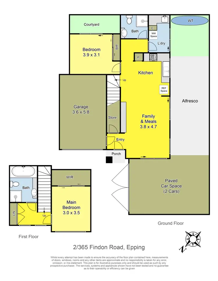 Floorplan of Homely house listing, 2/365 Findon Road, Epping VIC 3076