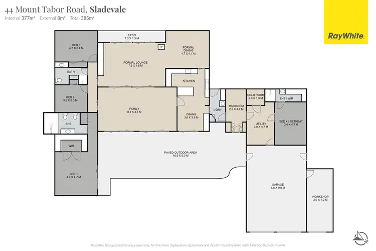 Floorplan of Homely house listing, 44 Mount Tabor Road, Sladevale QLD 4370
