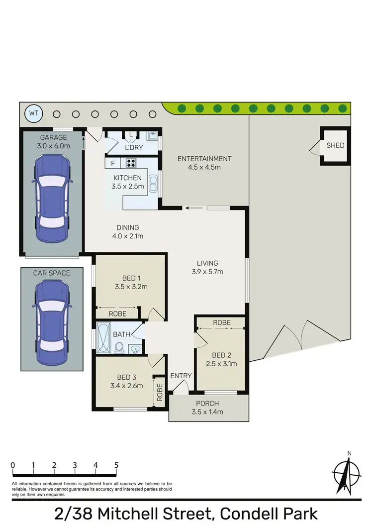 Floorplan of Homely villa listing, 2/38 Mitchell Street, Condell Park NSW 2200