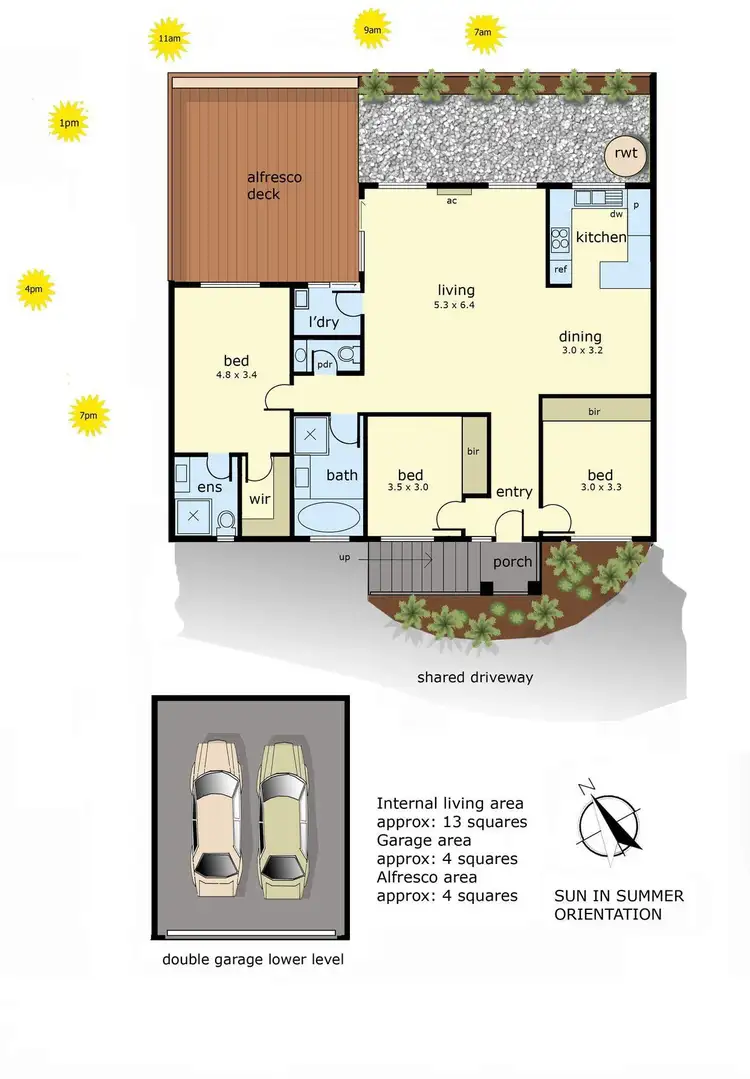 Floorplan of Homely unit listing, 9/5 Serra Close, Langwarrin VIC 3910