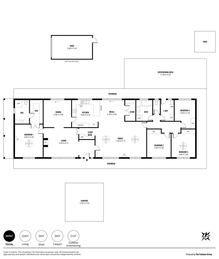 Floorplan of Homely house listing, 3 Hillside Road, Blackwood SA 5051