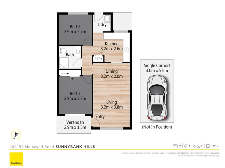 Floorplan of Homely house listing, 46/452 Hellawell Road, Sunnybank Hills QLD 4109