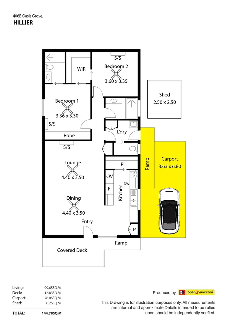 Floorplan of Homely house listing, 406B Oasis Grove, Hillier SA 5116
