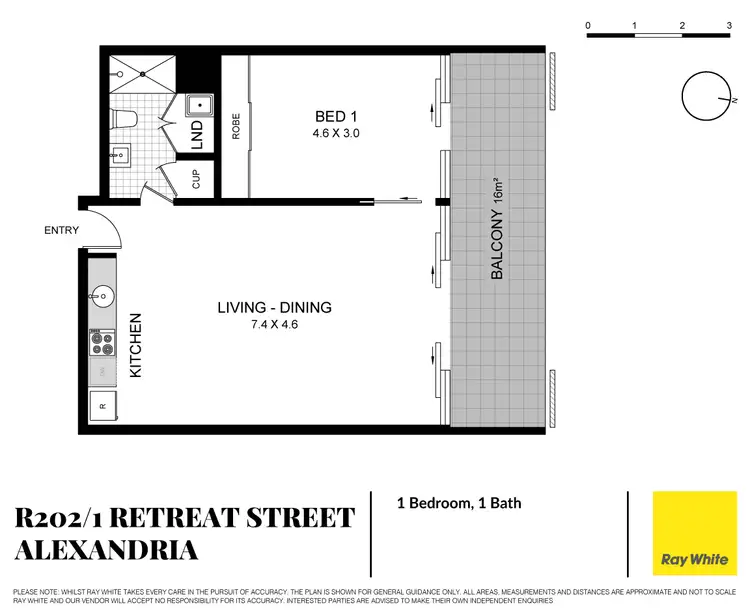 Floorplan of Homely apartment listing, R202/1 Retreat Street, Alexandria NSW 2015