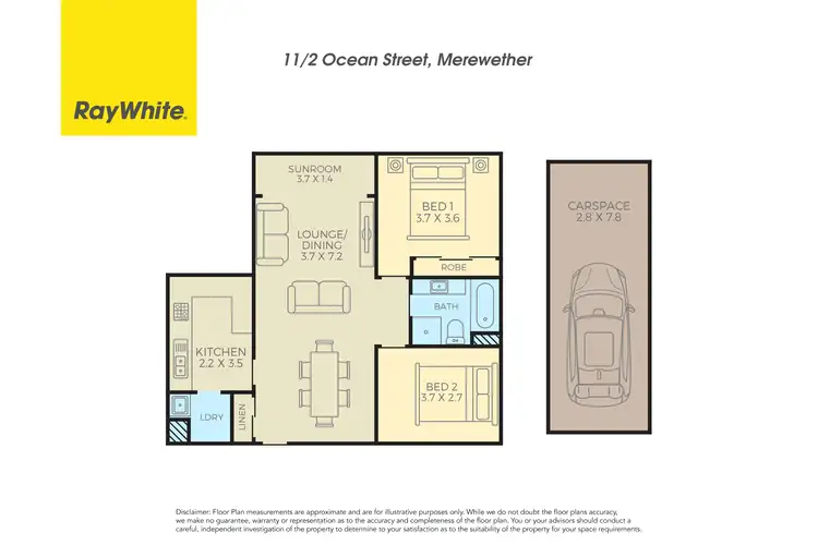 Floorplan of Homely unit listing, 11/2 Ocean Street, Merewether NSW 2291