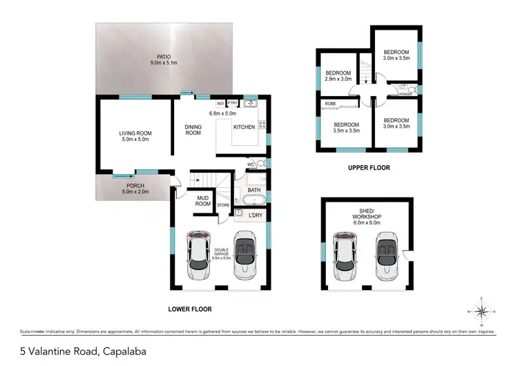 Floorplan of Homely house listing, 5 Valantine Road, Capalaba QLD 4157