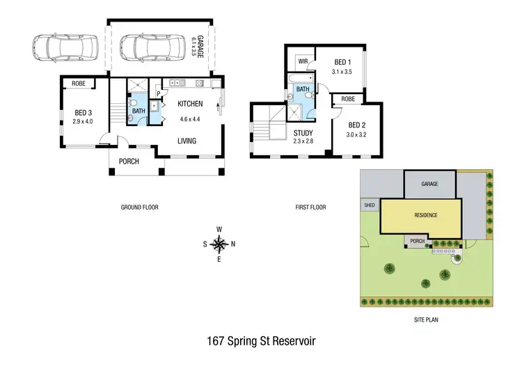 Floorplan of Homely house listing, 167 Spring Street, Reservoir VIC 3073