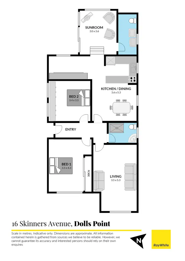 Floorplan of Homely house listing, 16 Skinners Avenue, Dolls Point NSW 2219